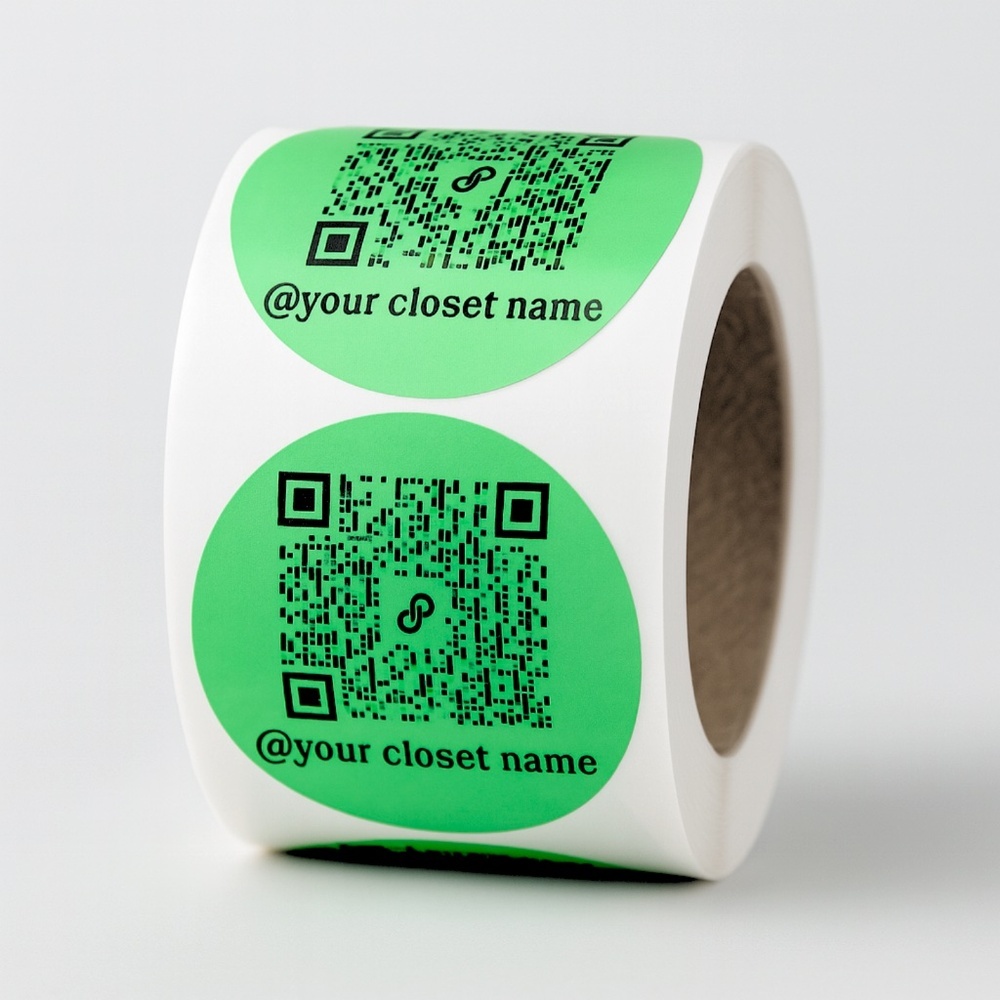 100 Custom 2” Stickers w/ Your Poshmark QR Code